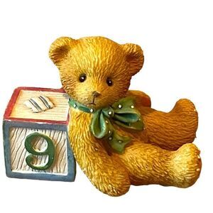 Vintage 1995 Priscilla Hillman 9 Alphabet Bear Cherished Teddies